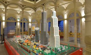 Diorama Gran City, realizado con piezas lego